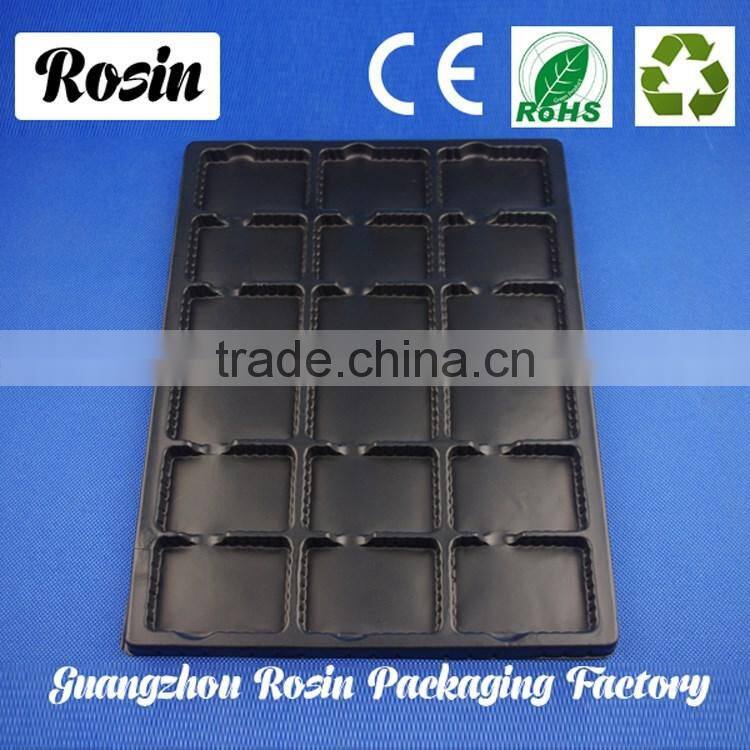 High quality black plastic vacuum formed tray ,antistatic ESD tray