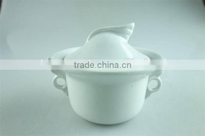 irregular sugar &creamer pots,white porcelain canister,small casserole