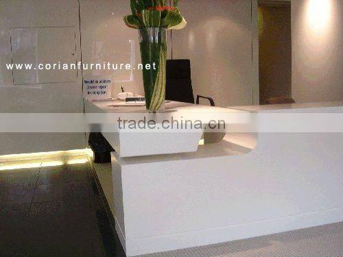 Custom sized coiran acrylic solid surface hotel lobby furniture