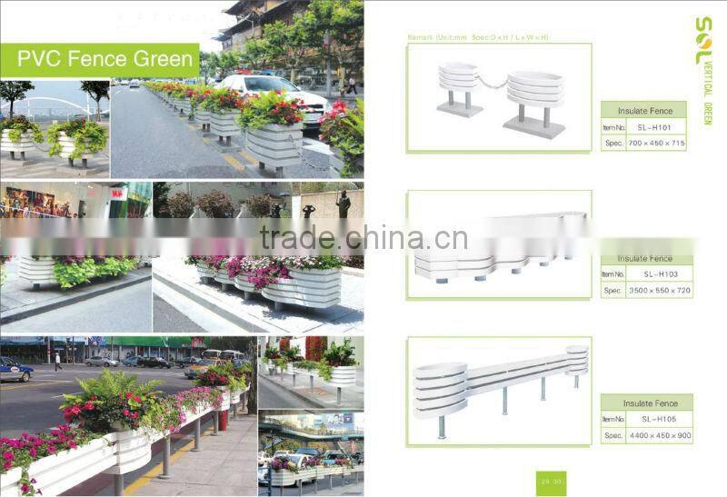 PVC white garden planters box planter