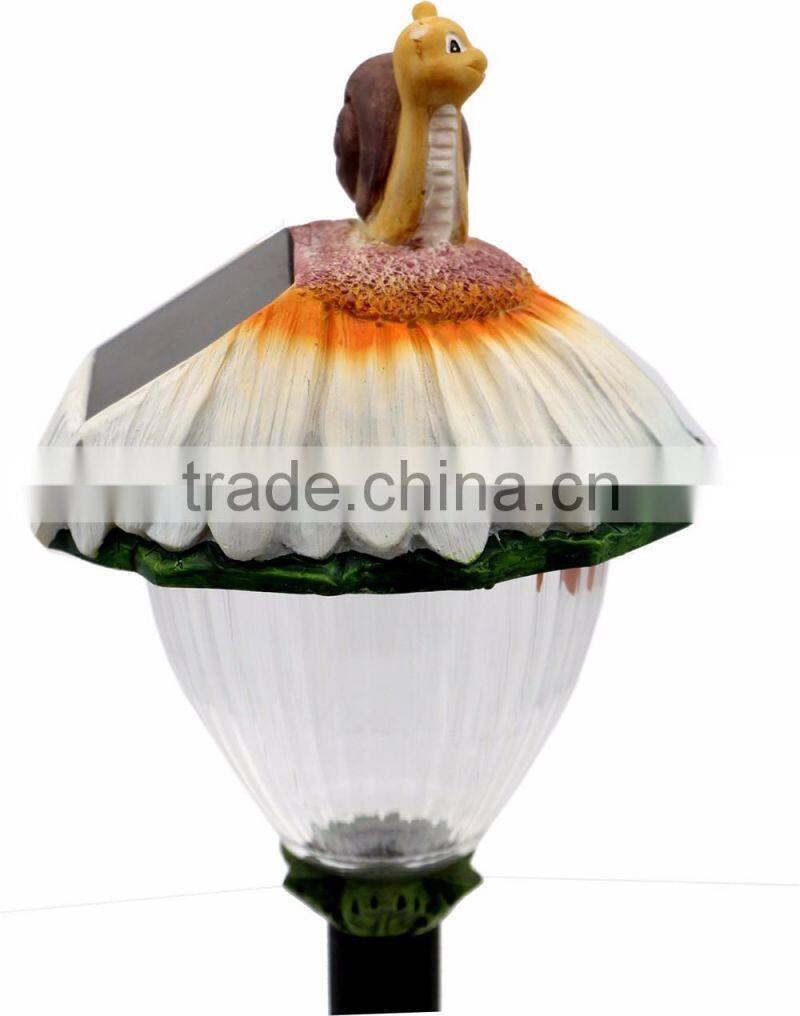 Mixed Poly resin Deco Solar Path Garden Lawn Stake Light