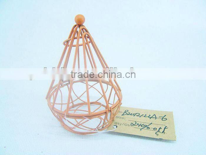 Wire Chocolate gif packaging box with round bottom for Christmas decor