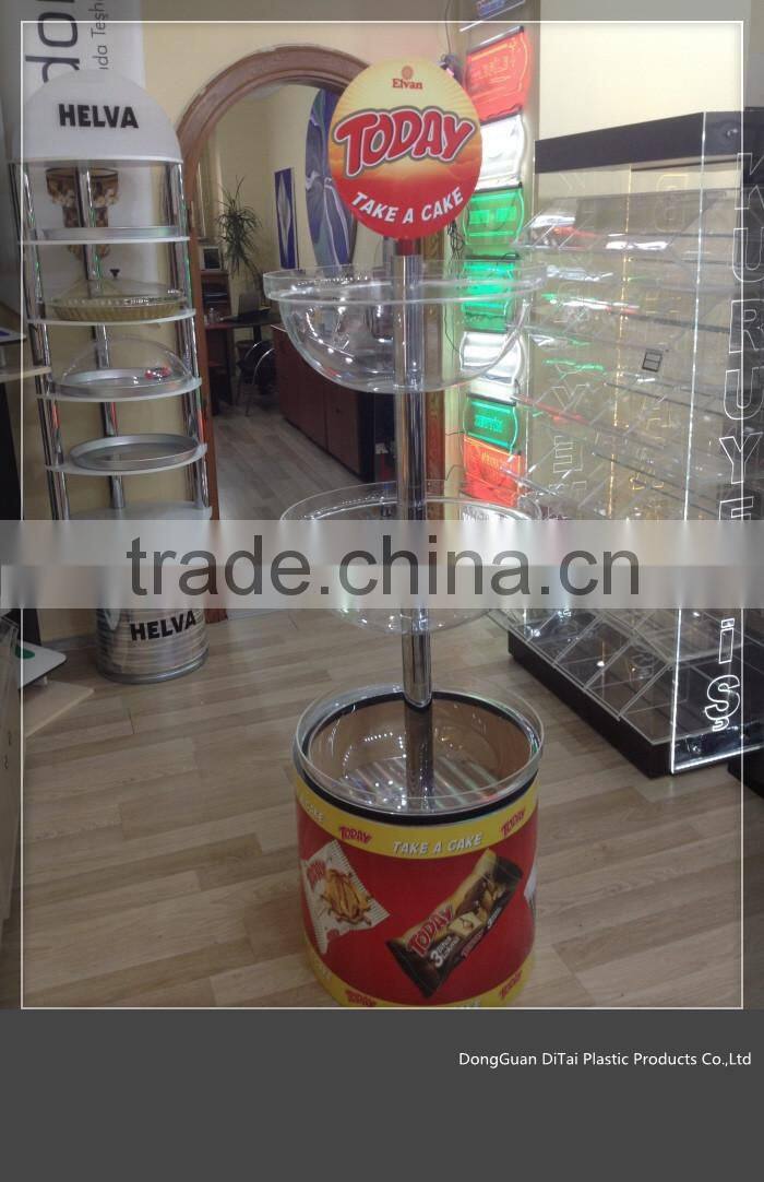 Transparent PC Vacuum Forming Biscuit Display