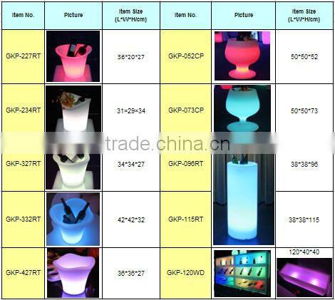 Color Changing LED Lighted Ice Bucket /Led Illuminated Ice Bucket For Bar