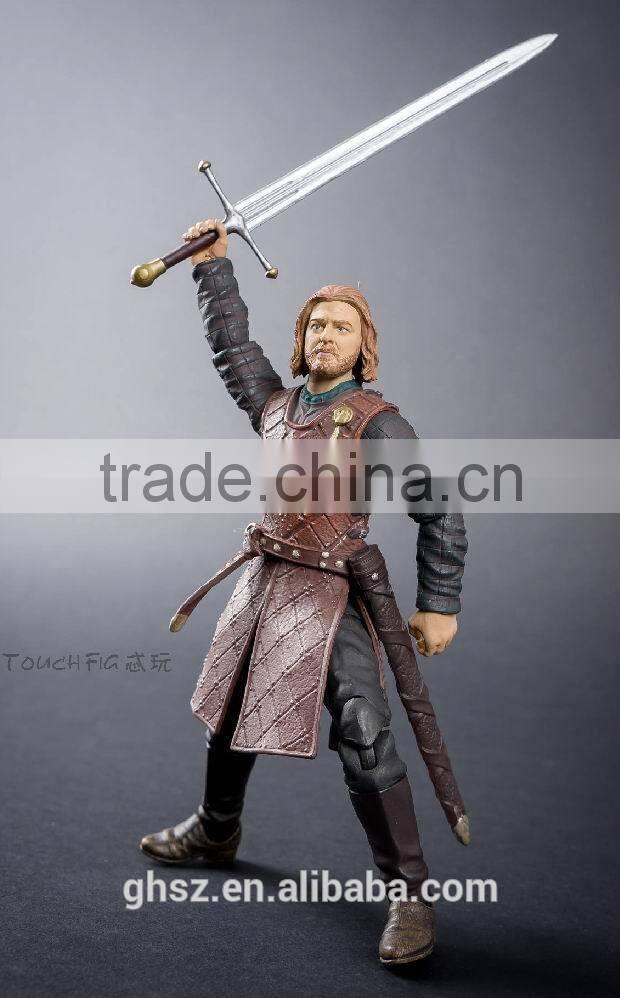 Guo hao hot sale custom resin Game of Throne toys , hot Jaime Lannister figure toys