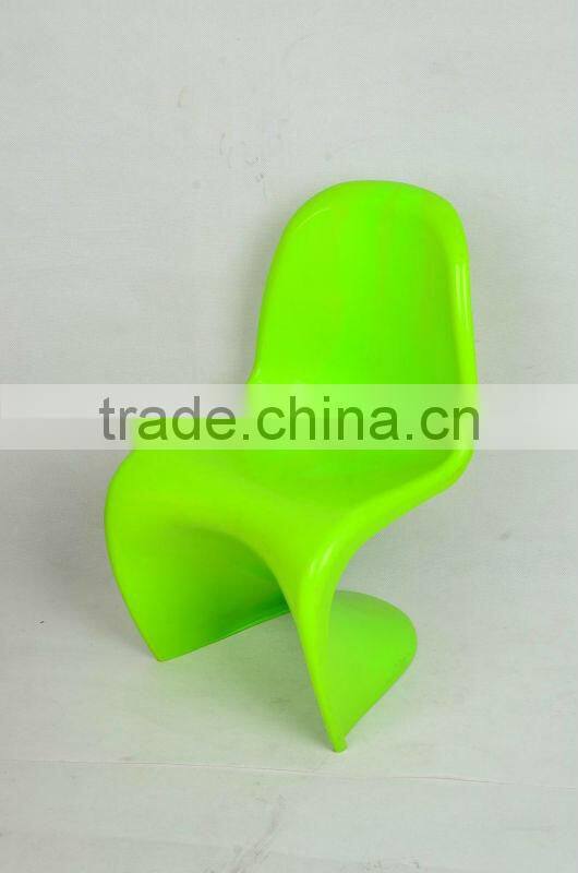 colorful square shape kids chair with four iron legs