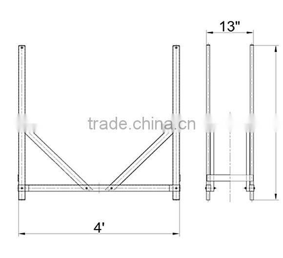 wrought iron wood holder