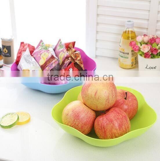 wholesale colorful plastic fruit tray fruit bowl snack tray nut bowl candy tray