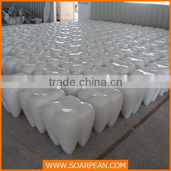 Customized Fiberglass Teeth Stool Kid's Chair