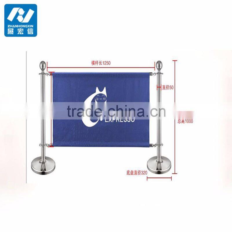 Cafe advertise barrier and banner barrier stanchions