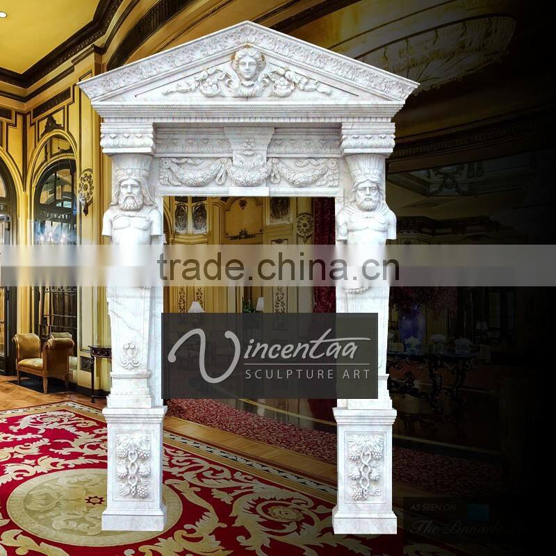 Hot sale modern home decor stone carvings and sculpture marble interior door surrounds