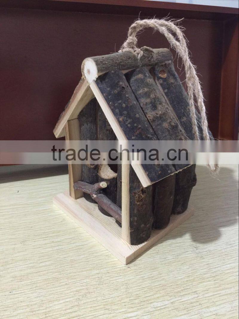 Wholesale cheap natural wooden bird nest toys