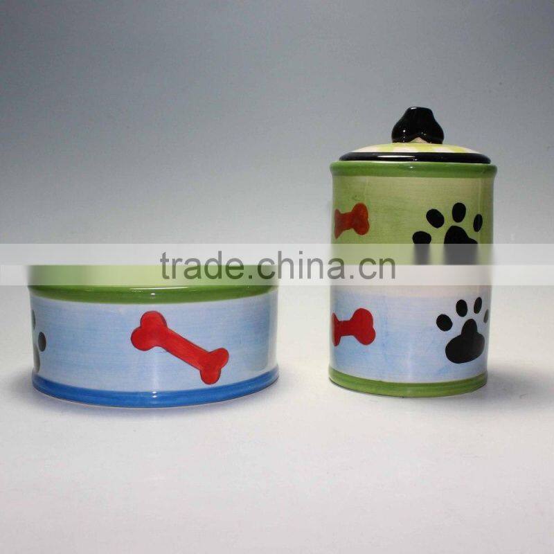 Ceramic Pet Food Container Dog Food Jar