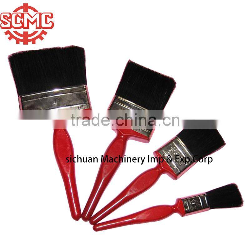 plastic handle tin plated ferrule pure bristle paint brush
