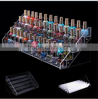 popular acrylic makeup mac cosmetic display stand for nail polish