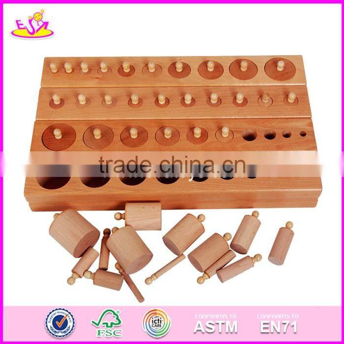 2017 New design toddlers preschool wooden montessori toys W12F010