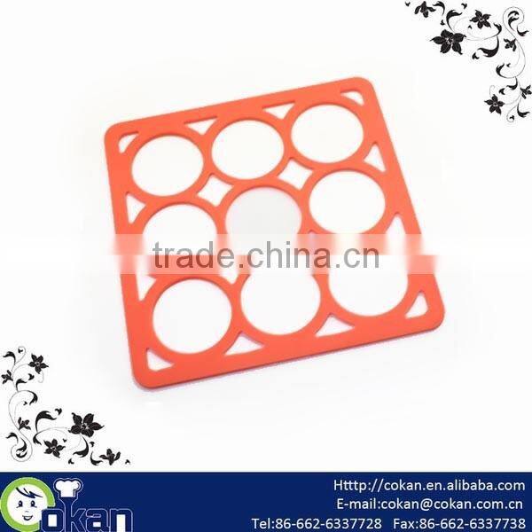 9 Circle Shape Pot Mat,Silicone Pot Holder CK-SL606