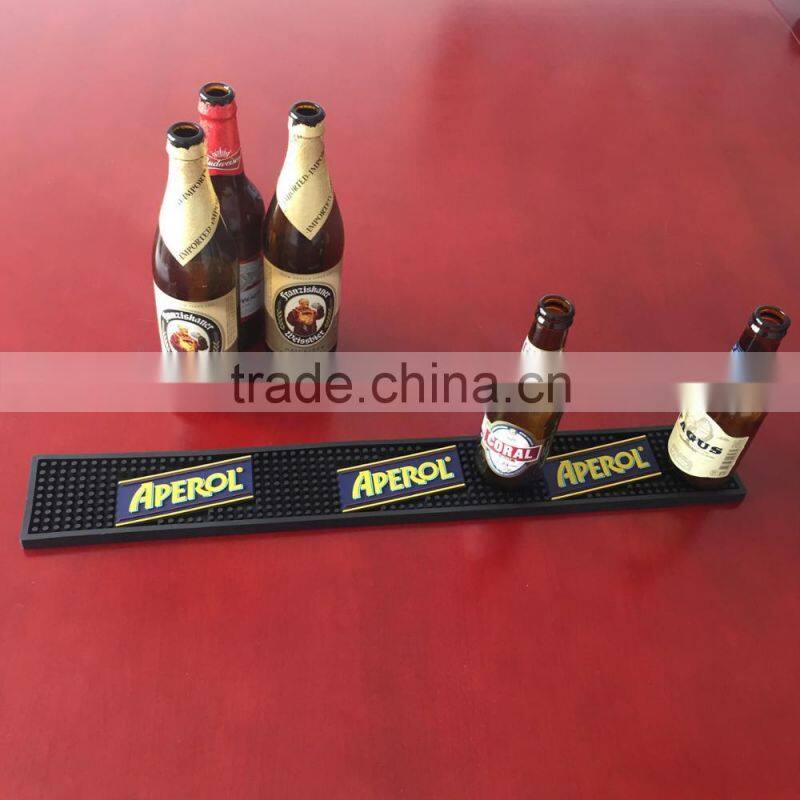 high quality durable 3D logo pvc bar mat rubber bar mat