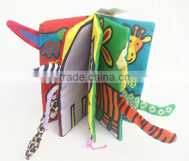 Kid Educational Jungle Cloth Book Baby Intelligence Early Developmental Learning To TW