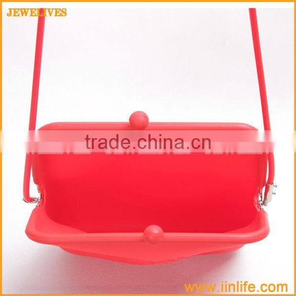 Orange Novelty Fashion Function Silicon bag Wallet Cellphone Mobile Silicon Cosmetic Bag Silicon coin bag Purse