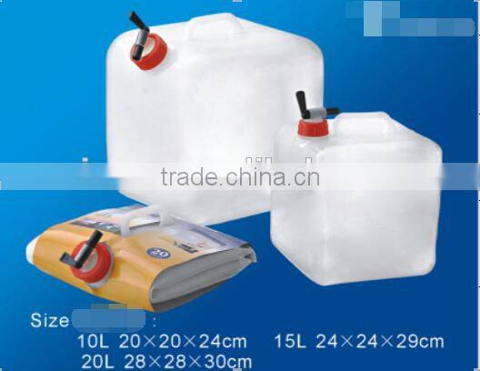 Food-approved LDPE Material Collapsible Water Container / Foldable Water Carrier