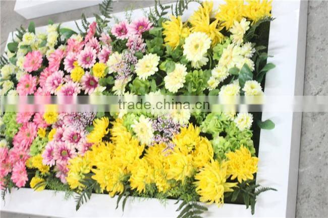 popular personized size fashion rose artificial flower wall for indoor decoration