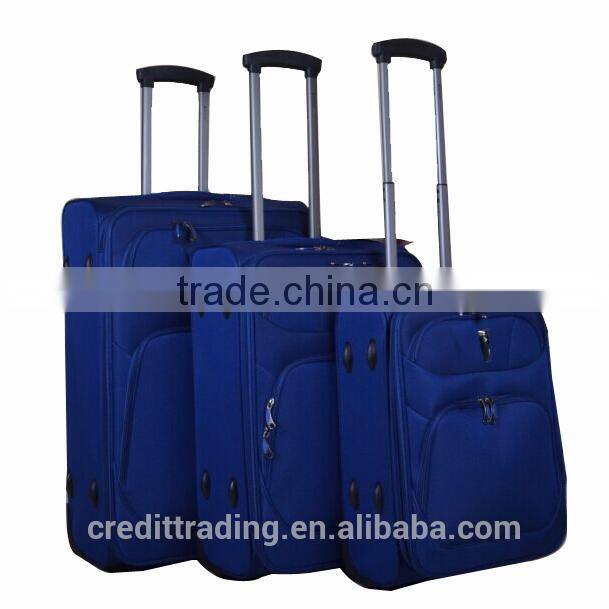 2015 new design purple stock trolley luggage trolley luggage