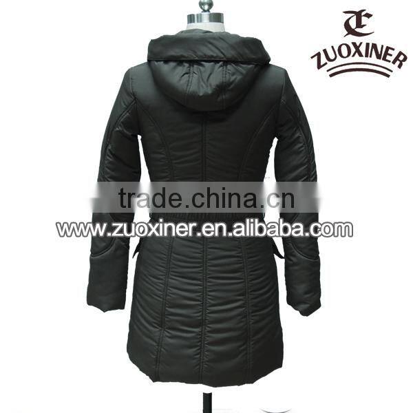 winter stand collar long coats for women