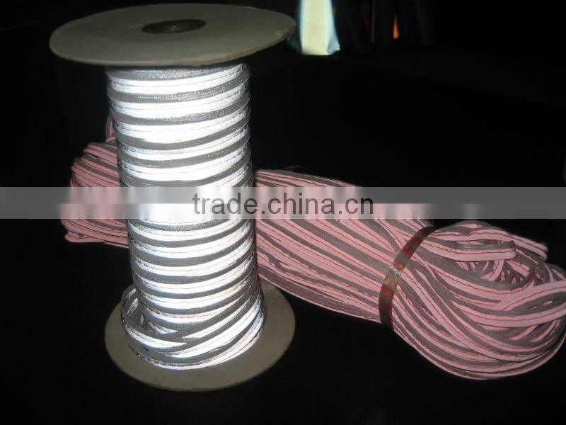 Reflective Fabric Piping,color reflective piping,reflective piping