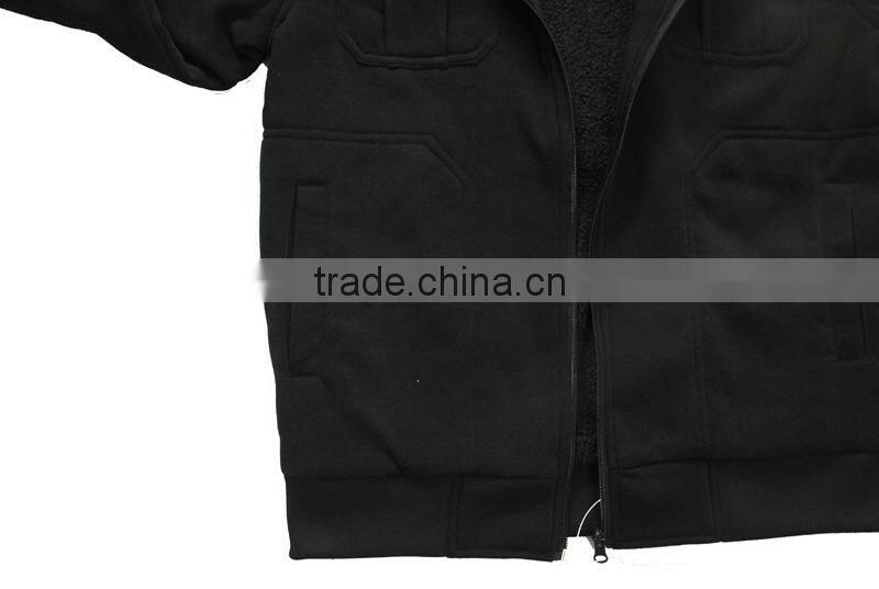 2016 New Style full zipper men's fleece hoodie jacket
