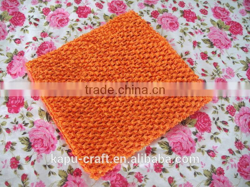 Solid color 9 inch girls crochet tube top lined children tube tops