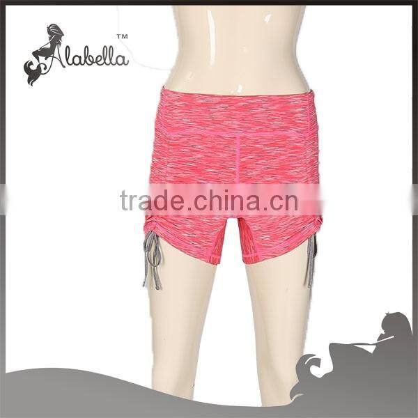 Running Hot shorts spacedye polyester spandex fabrics for wholesale