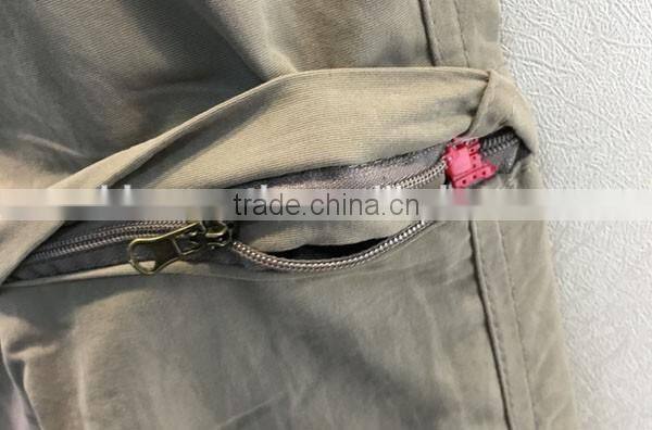 cheap peach skin big pocket authentic garment stock pants