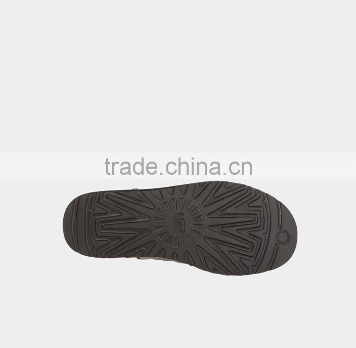 fluffy printed winter snow boot