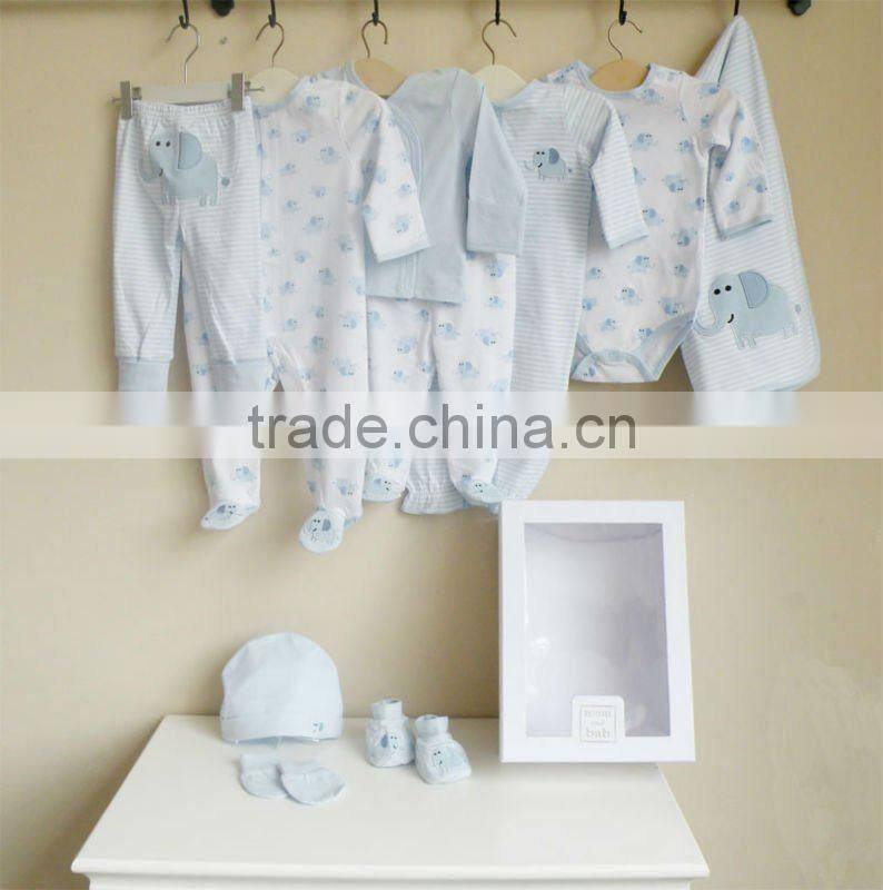 mom and bab 2012 Autumn baby clothing newborn gift set 10pcs
