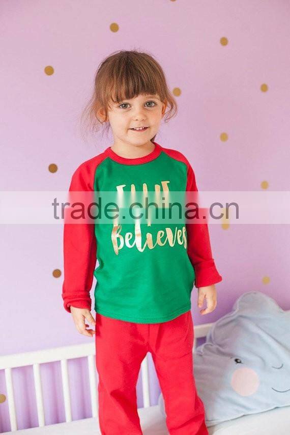 New Fashion Comfortable Girl Christmas Pajamas Sleepwear For Kids