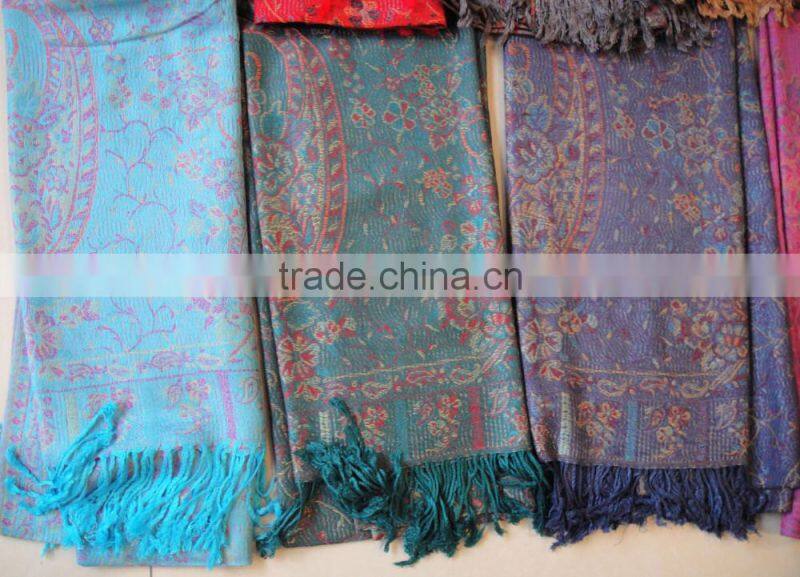 wholesale factory Russian lady paisley pashmina shawl 100%rayon