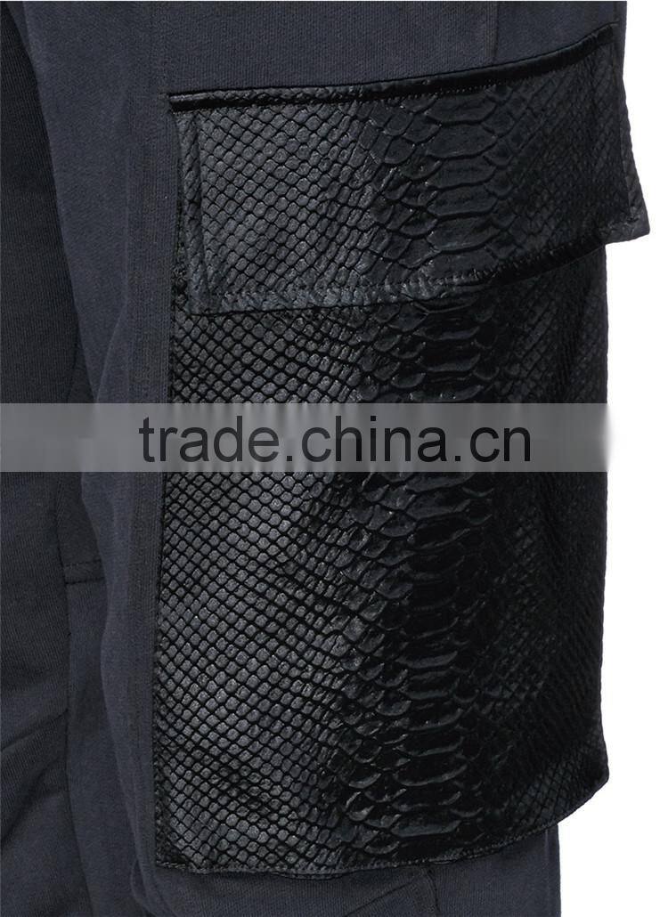 New design cotton casual pants with two pockets mens baggy trousers pants