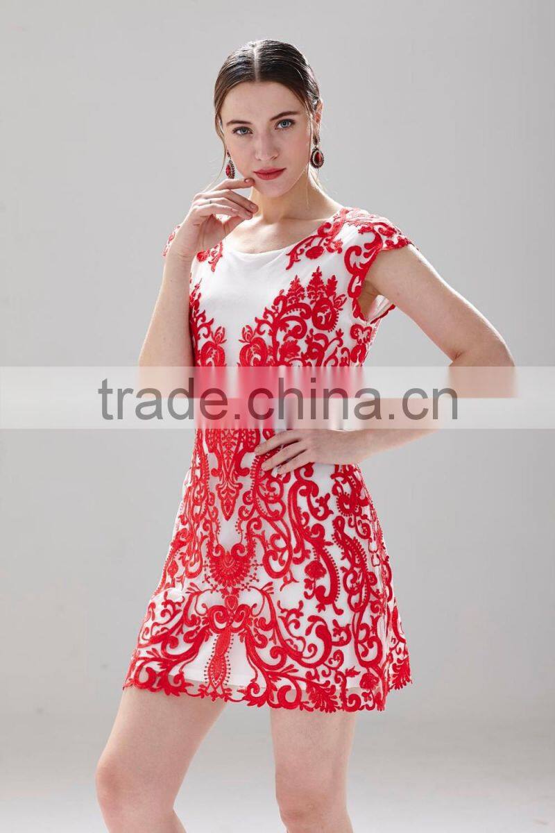 2016 new crochet lace dress