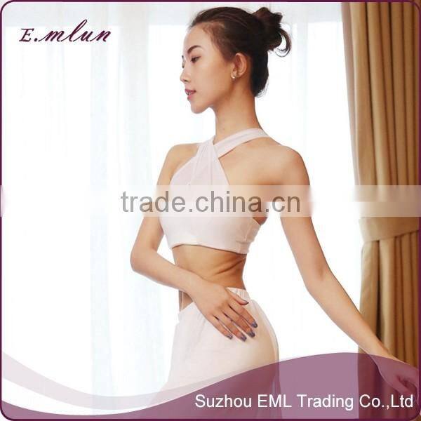 Hot sale women sexy tight sport bra breathable compression top