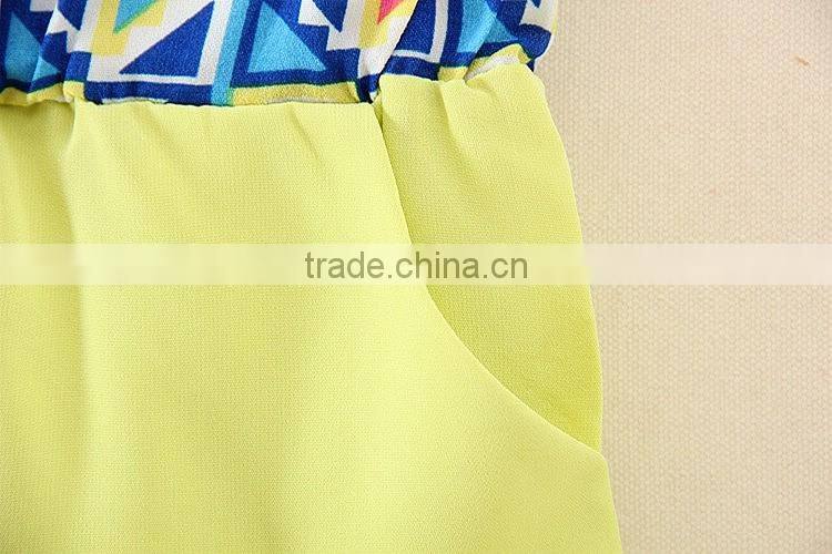 2017 Newest Style Cheap Short Sleeve Cute Blue Baby Girls Suits summer girls dress 2 piece t-shirt and pants 2-7 years old