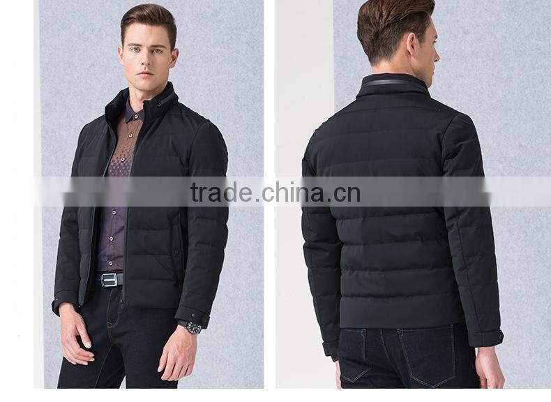 Men Stand Collar Fashion Slim Lightweight Warm Quilting Padded jacket