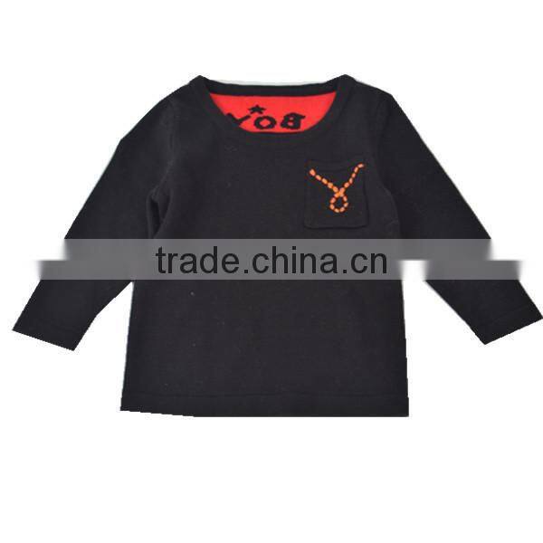Latest long sleeve knitted sweater for kids made in china