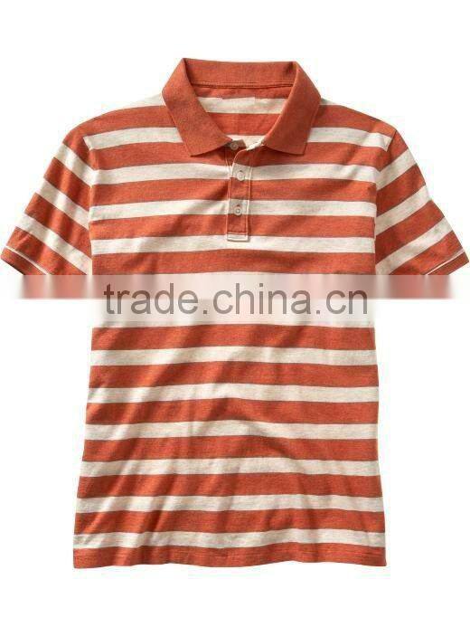 COTTON STRIPED CHILDREN POLO SHIRT SHORT SLEEVE
