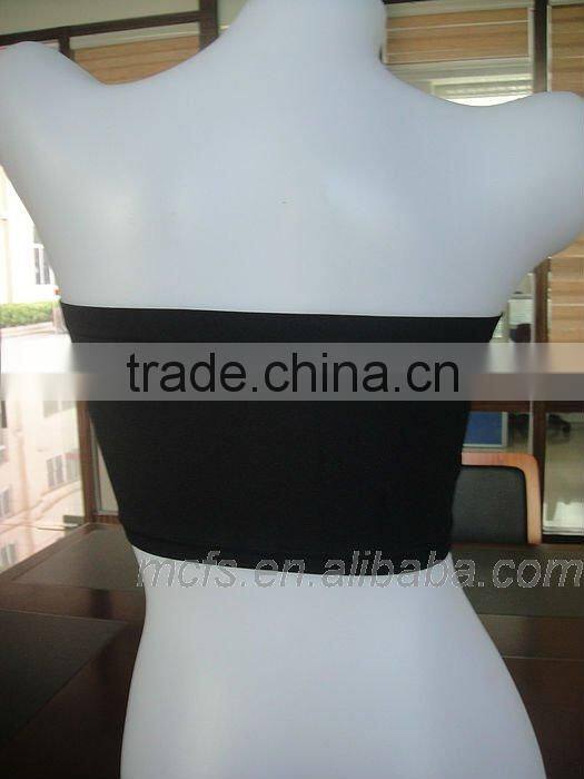 Seamless women's nylon tube bra