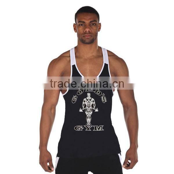 Gym Stringer Tank Top Men Bodybuilding Clothing and Fitness Mens Sleeveless Shirt Sports Vests Cotton Singlets Muscle Tops
