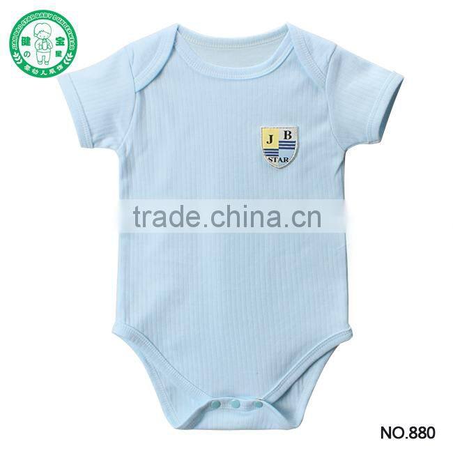 2017 summer short sleeve good quality cheap price baby onesis newborn baby bodysuit