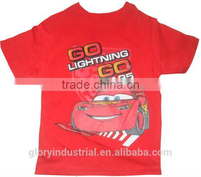 Boys new design custom tshirt Cars-PLEX printing