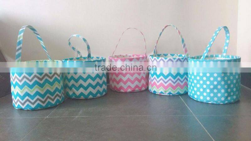 Monogrammed Polka dot Easter bucket