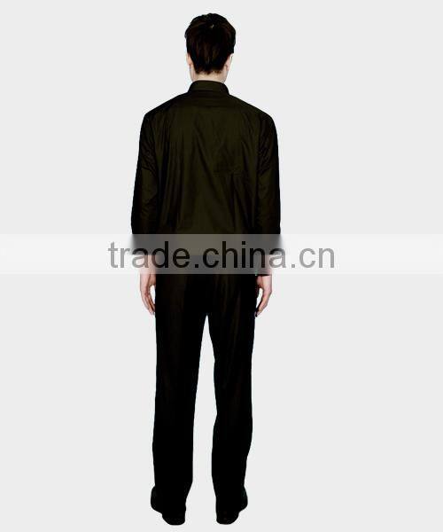 Long sleeve Men's Black clergy shirts